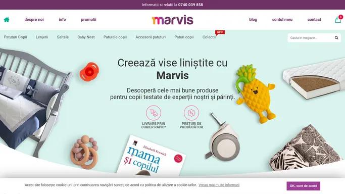 Patuturi bebelusi copii din lemn masiv - Producator - Marvis