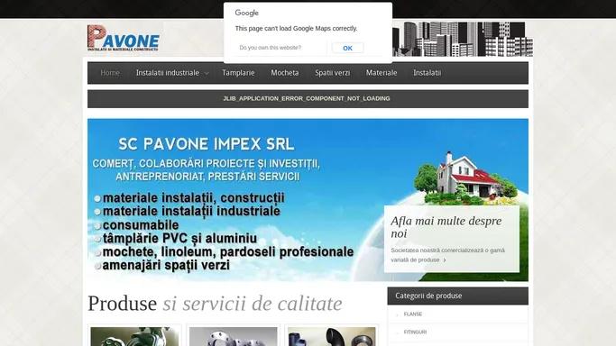 Pavone | Robineti industriali, flanse, instalatii industriale, mocheta, pardoseli profesionale, amenajari spatii verzi, materiale si instalatii idustriale, consumabile