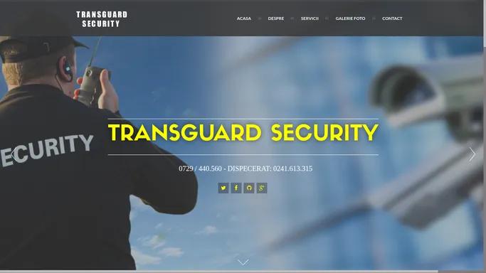 Paza umana in orasul Constanta - Transguard Security Constanta