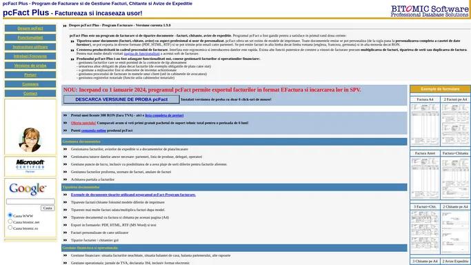 Program de Facturare si de Gestiune Facturi, Chitante si Avize de Expeditie - pcFact