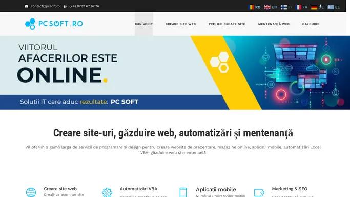 PC SOFT - Programare web, automatizari si mentenanta