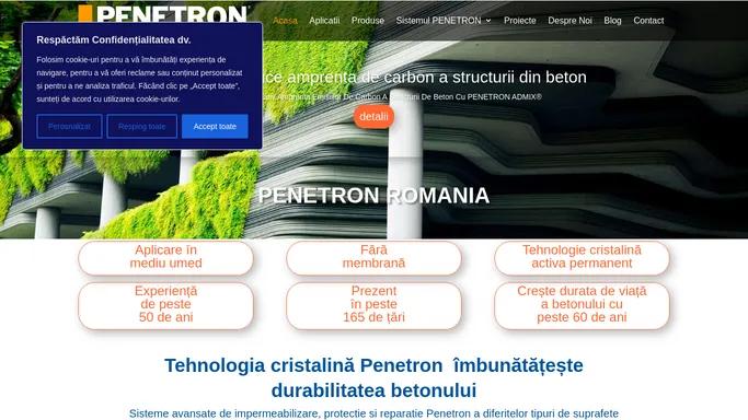 Penetron Romania | Hidroizolatii Pentru Beton