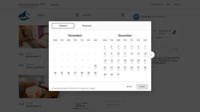 Pensiunea Nicolas Sinaia - Sistemul oficial de rezervare - Confirmare instantanee