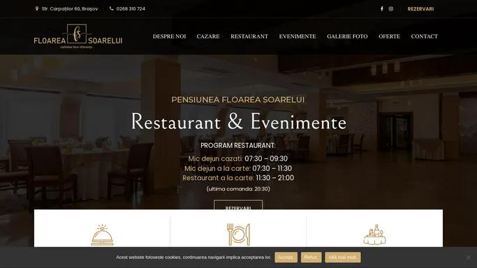 Floarea Soarelui – Restaurant – Evenimente – Cazare