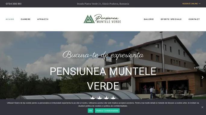 Pensiunea Muntele Verde - Cazare Slanic, Restaurant, Piscina, Rezervari Online