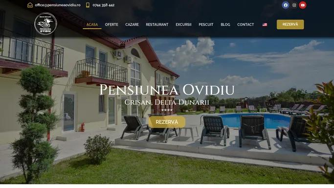 Pensiunea Ovidiu Crisan Delta Dunarii | Cazare, Piscina, Restaurant, Ciubar si Loc de joaca