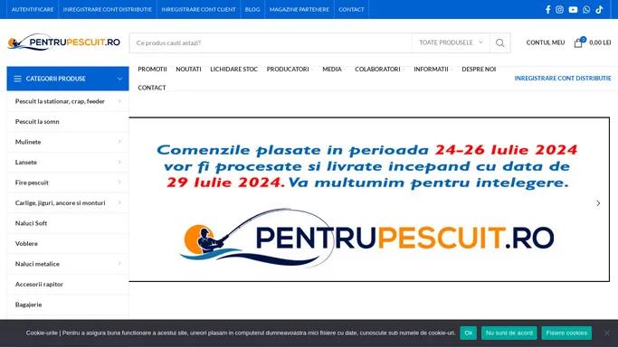 Pentru Pescuit Romania - distribuitor articole pescuit