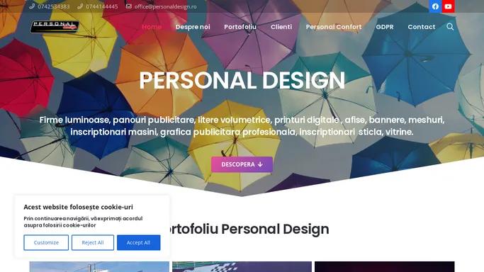 Productie publicitara Suceava: Personal Design