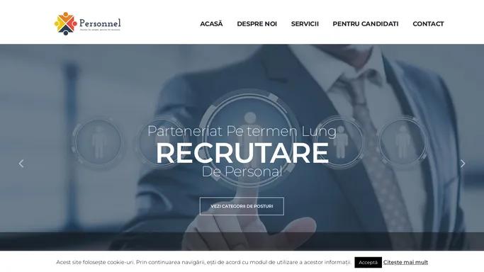 PERSONNEL – Recrutare de personal, leasing de personal, servicii logistice