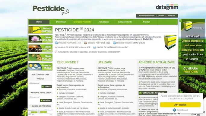 Pesticide - Codexul produselor de uz fitosanitar omologate