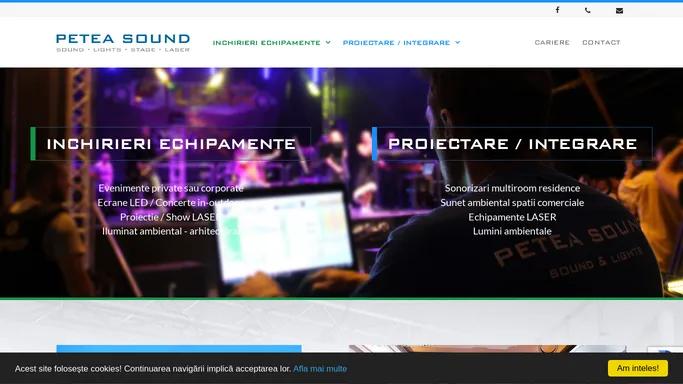 Petea Sound - Echipamente profesionale de sunet si lumini