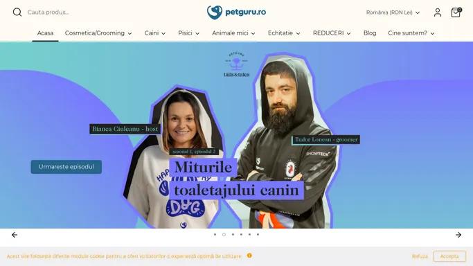 Pet Shop - PetGuru | Experti in produse pentru animale de companie