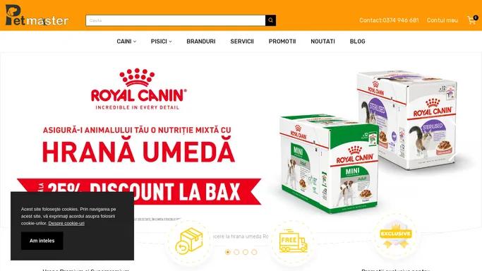 Pet Shop cu Hrana & Accesorii Caini si Pisici - Petmaster.ro