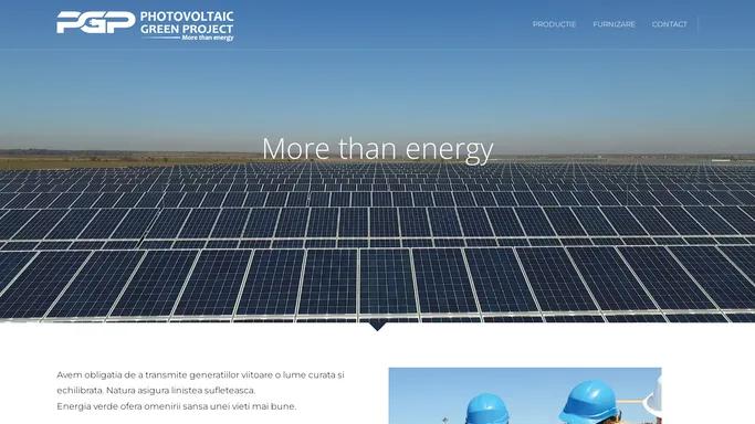 PGP ENERGY – more than energy