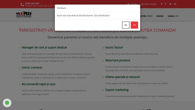 MaxMed - Zona distribuitorilor