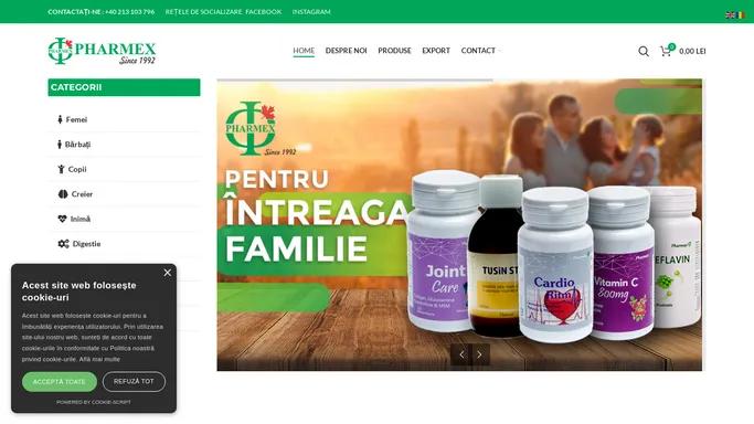 Pharmex – Magazin Online Vitamine si Suplimente