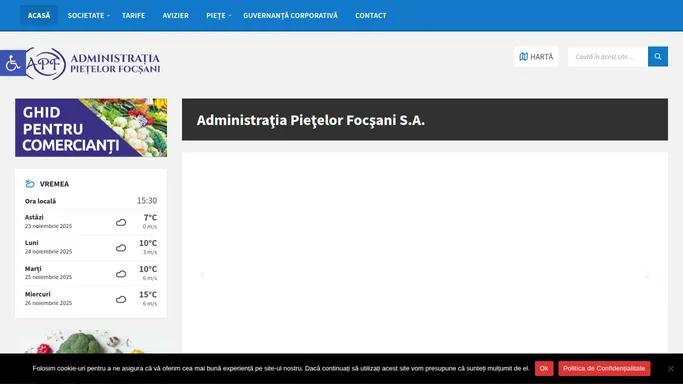 ADMINISTRATIA PIETELOR FOCSANI S.A. – cumpara local