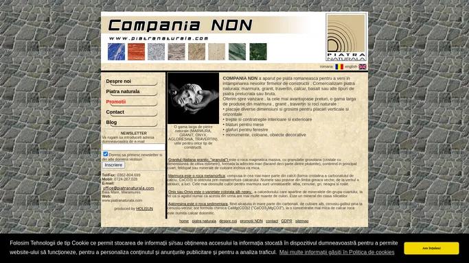 marmura, granit, decoratiuni, travertin, calcar, comert, trepte, monumente, coloane, Compania NDN, piatra naturala