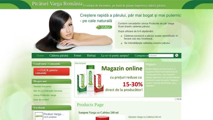 Products Page - Picaturi Varga Romania