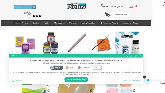 Culori acrilice, acuarele, tempera si guasa, accesorii pictura etc - Pictus.ro