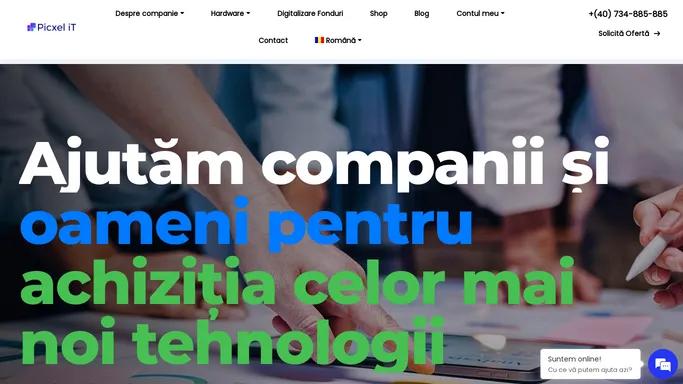 Furnizor echipamente IT si inovatie software | PicxeliT.ro - Furnizor echipamente IT&C - servere, statii de lucru, laptopuri, sisteme fotovoltaice complete Distributor