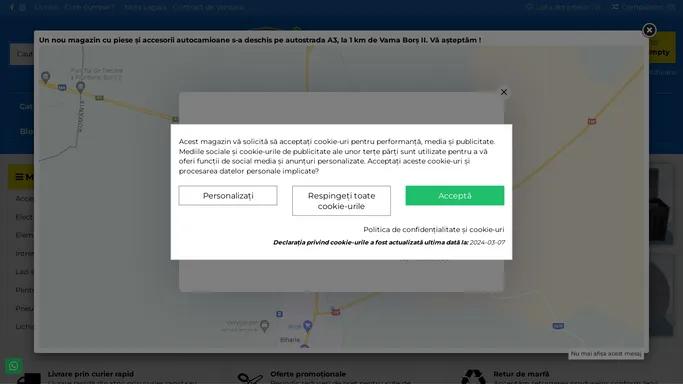 Magazin piese auto accesorii camioane