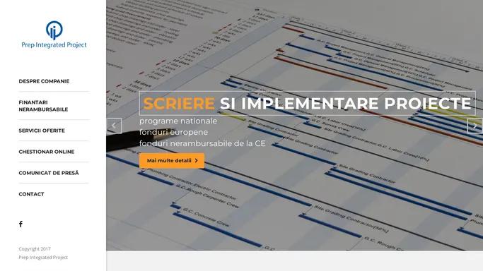 Prep Integrated Project. – Servicii de consultanta in management