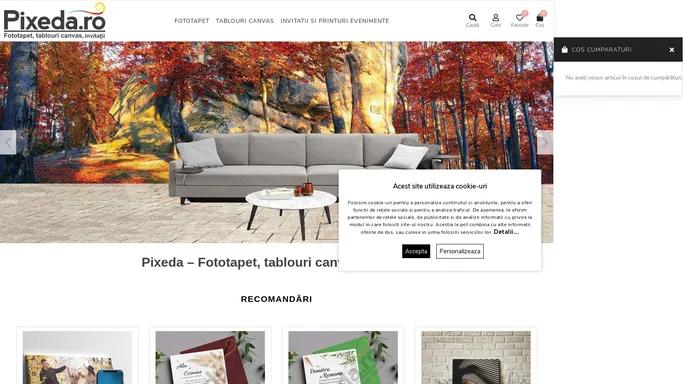 Pixeda - Invitatii, tablouri canvas, fototapet