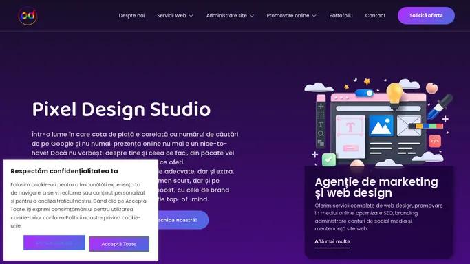 Pixel Design Studio - Site de prezentare, Magazine online