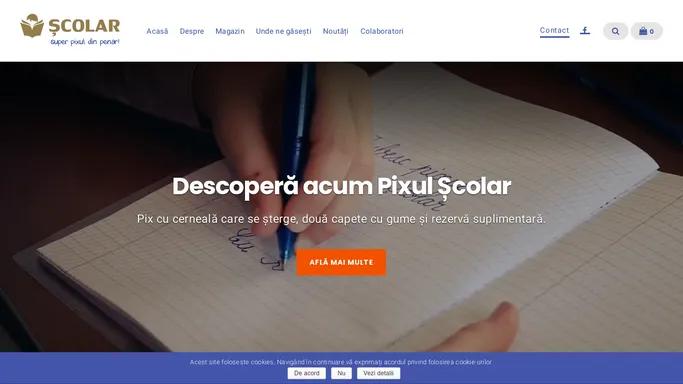 Pixul Scolar - pix cu cerneala care se sterge