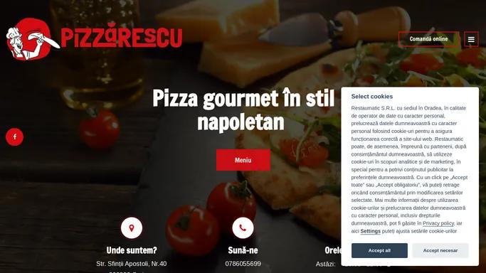 Pizzarescu - Comanda si achita online - Pizzarescu