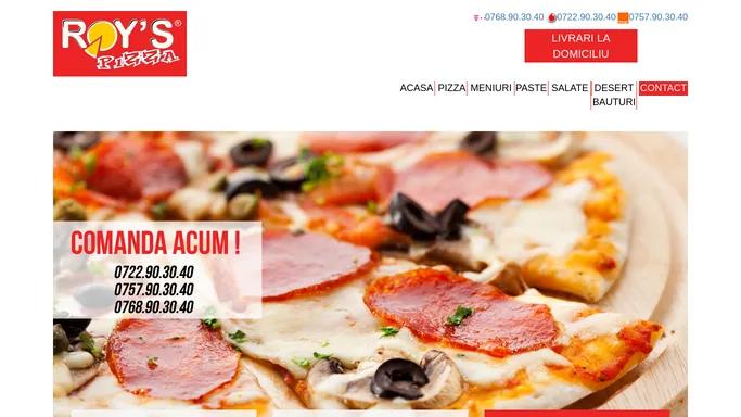 Pizza Roys Craiova :: Acasa