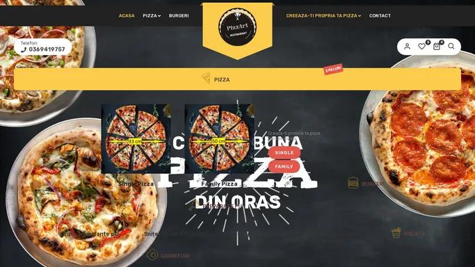 Pizza Online Sibiu - Comenzi Fast-Food Sibiu - PizzArt