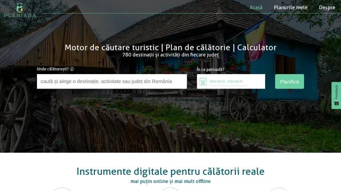 PLANIADA | Planificator de calatorii online