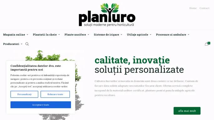 Planturo - Plantatii la cheie - Solutii moderne horticultura