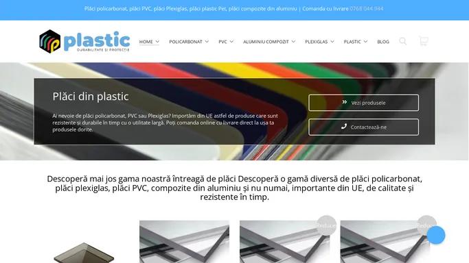 Placi policarbonat, PVC, plexiglas, PET - Plastic