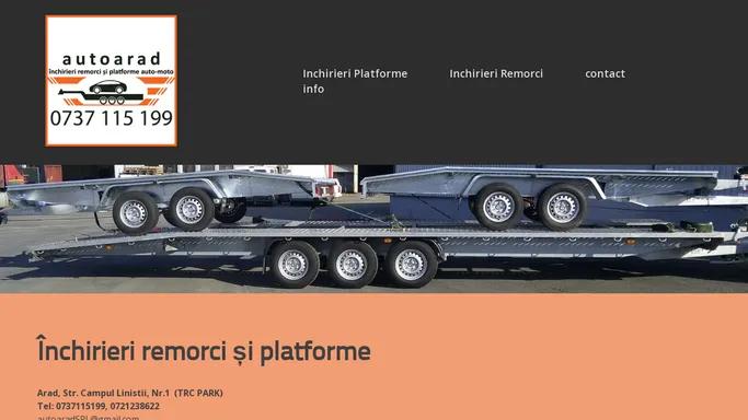 autoarad – Inchirieri remorci si platforme auto-moto-atv