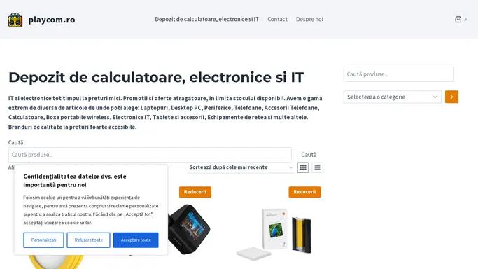 Depozit de calculatoare, electronice si IT - playcom.ro