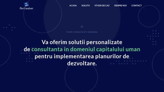 Pluri Consultants Romania – Consultanta resurse umane