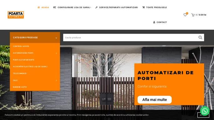 Poarta Automata – Importator si distribuitor sisteme de control acces, accesorii si piese de schimb