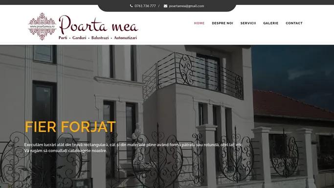 Poarta mea - Fier forjat Oradea