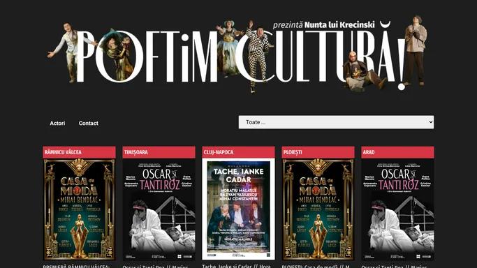 PoftimCultura – Bilete la teatru