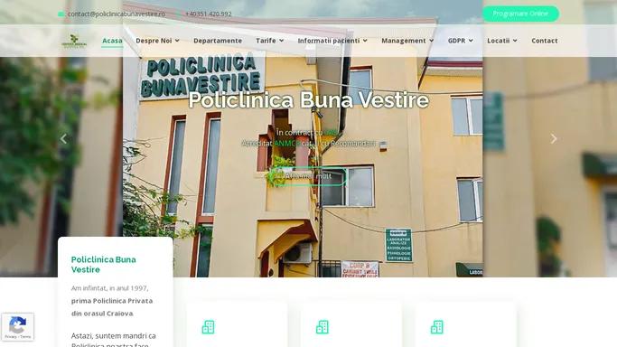 Policlinica Buna Vestire Craiova