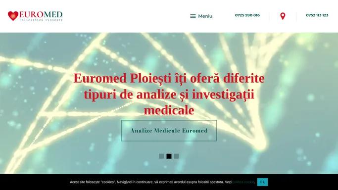 Analize medicale - Policlinica Euromed