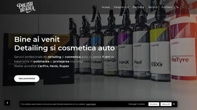 Polish Oradea - Atelier de detailing si cosmetica auto