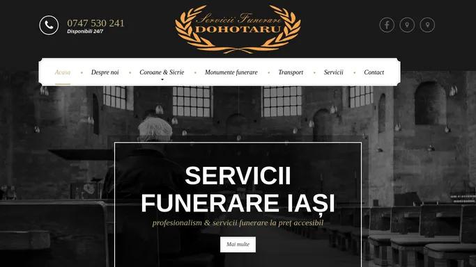 Dohotaru - Servicii funerare Iasi