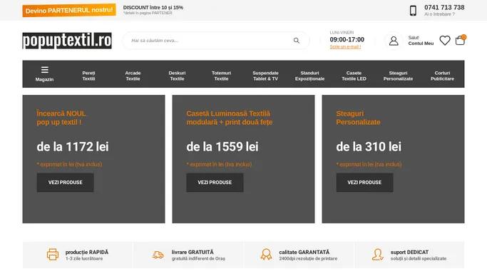 Incearca NOUL pop up textil! – popuptextil.ro