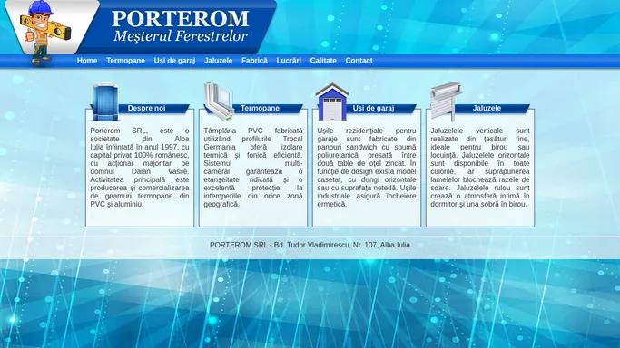 Porterom - fabrica de termopane din Alba Iulia