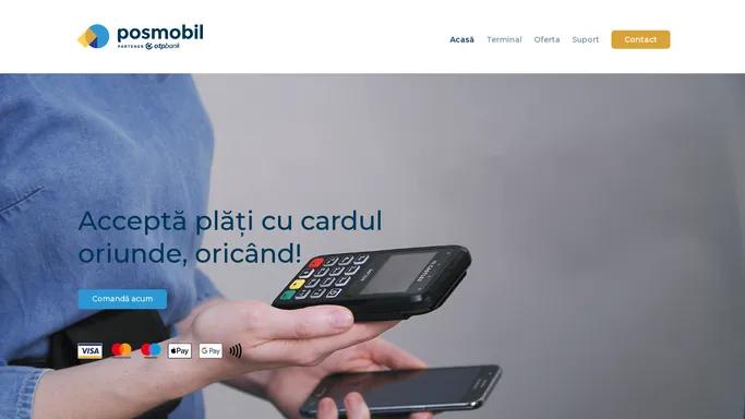 POSMobil - Solutii bancare de plata prin terminalul POS Mobil