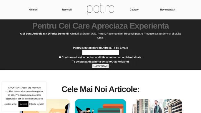 Ghiduri, Sfaturi, Pareri, Recenzii si Recomandari - Articole originale din diferite domenii